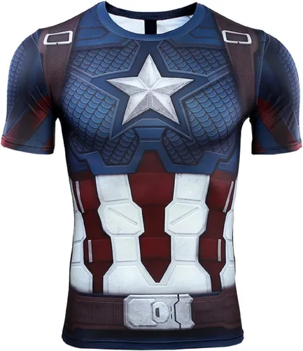 Camisa de compresión para hombre, camiseta de entrenamiento atlético, estampado 3D, camiseta deportiva de fitness