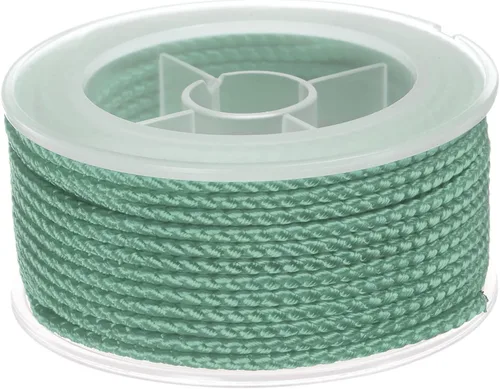 Miniatura 66 de HARFINGTON Cordón de hilo de nailon para cuentas de 0.063 in, cuerda de nailon trenzado extrafuerte para manualidades, pulseras, joyería, Negro