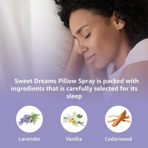 Miniatura 4 de Sweet Dreams - Almohada para dormir en aerosol Lavanda Vainilla Cedro Aceites Esenciales Aromaterapia Niebla Calmante Alivio del Estrés Ducha Spray