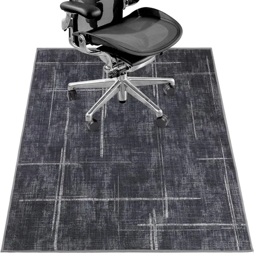 Tapete para silla de oficina para suelo de madera dura y azulejos, 36" x 48" tapete resistente para silla de escritorio para suelos duros, alfombra