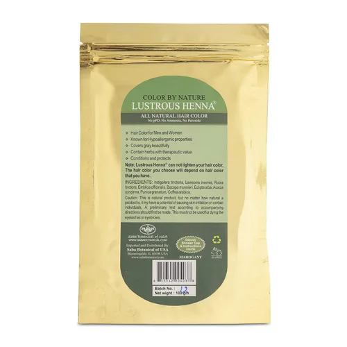 Miniatura 2 de Mahogany Color by Nature Lustrous Henna 3.53 oz