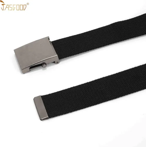 Miniatura 9 de JASGOOD 3 Pack Unisex-Adult Military Web Belt Canvas Web Belt for Men Adjustable Cloth Fabric Belt with Metal Buckle