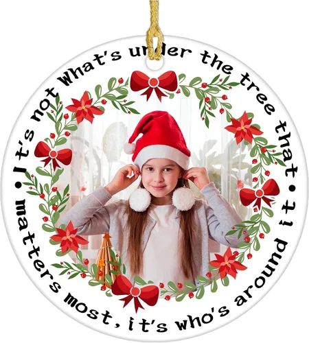 Miniatura 21 de Adornos personalizados para la primera Navidad del bebé 2024 con nombre y texto, adorno de elefante personalizado para bebés recién nacidos