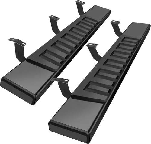Estribos regulares de 6 pulgadas compatibles con Toyota Tacoma 2005-2023 Regular/estándar/Single Cab Estribos Laterales Nerf Barras Negro
