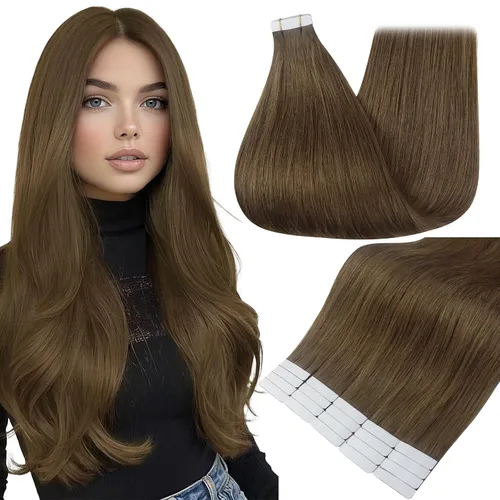 Miniatura 33 de Full Shine - Extensiones de cabello con cinta adhesiva de 18 pulgadas, extensiones de cabello Remy de 1.76 oz, extensiones de cabello lacio