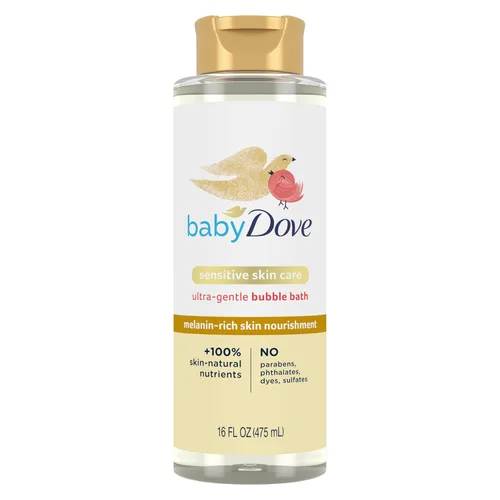 Baby Dove Baño de Burbujas Nutrición para la Piel Rica en Melanina para piel nutrida y diversión en la hora del baño Cuidado de Piel Sensible con