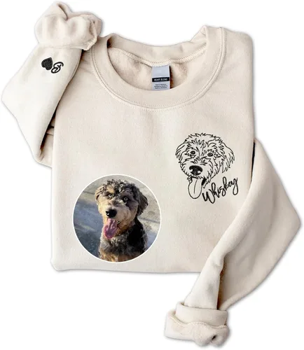 Miniatura 19 de GodLover Custom Dog Mom Embroidered Sweatshirt, Personalized Pet Lover Hoodie, Gift for Women, Mothers Day, Christmas Estilo 03.