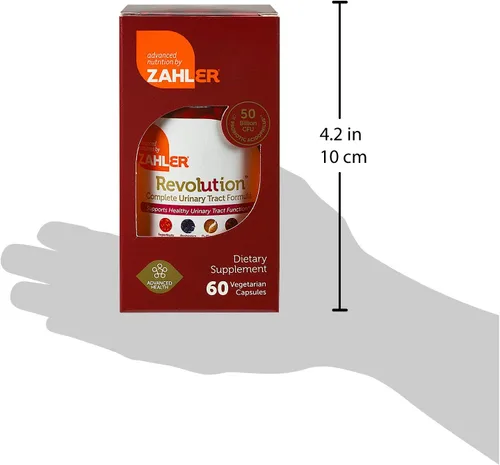Miniatura 5 de Píldoras Zahlers UTI para el tracto urinario y la vejiga de arándano concentrado, enriquecidos con vitamina C, certificado Kosher, 1