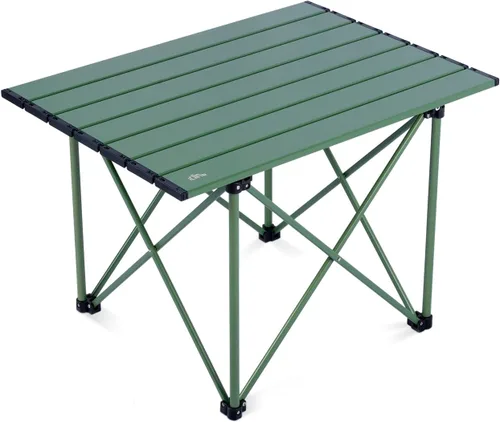 Miniatura 16 de iClimb Mesa plegable de camping compacta ultraligera con bolsa de transporte (plata - L)
