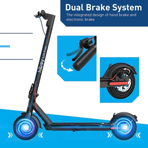 Miniatura 5 de Hiboy S2R Plus - Monopatín eléctrico, batería desmontable actualizada, neumáticos neumáticos de 9 pulgadas, motor de 350W - Máximo 22 millas y 19