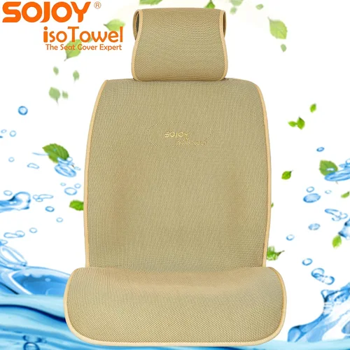 Miniatura 3 de Sojoy IsoTowel Funda de asiento de automóvil, protector de asiento de microfibra con base antideslizante de secado rápido, protector de asiento
