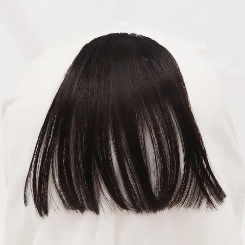 Miniatura 6 de Flequillo Clip de pelo sintético flequillo flequillo flequillo clip en extensiones de cabello en flecos frontal natural curvado plano limpio bang