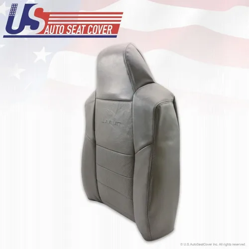 Miniatura 4 de 2002-2007 para Ford F-250 Diesel 4X4 Driver Bottom & Back Fundas de asiento de cuero gris