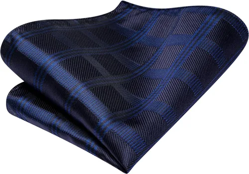 Miniatura 247 de Dubulle Corbata tejida de cachemira para hombre y gemelos de pañuelo para hombre, conjunto de gemelos para boda formal y negocios