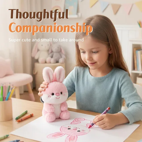 Miniatura 2 de Ditucu Animales de Peluche Conejito del Tamaño de la Mano Lindo Suave Muñeco de Peluche de Conejo Pequeños Juguetes de Peluche Regalos para Niños