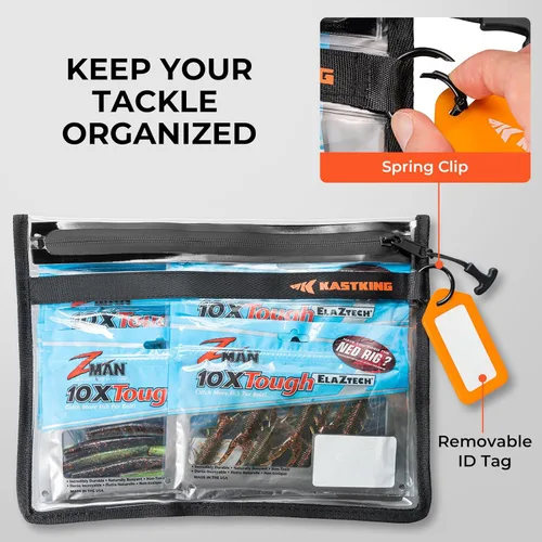 Miniatura 2 de KastKing Bolsa de Almacenamiento para Aparejos de Pesca BaitShield, Bolsa de Aparejos de Pesca, Bordes Sellados, Protección Resistente al Agua