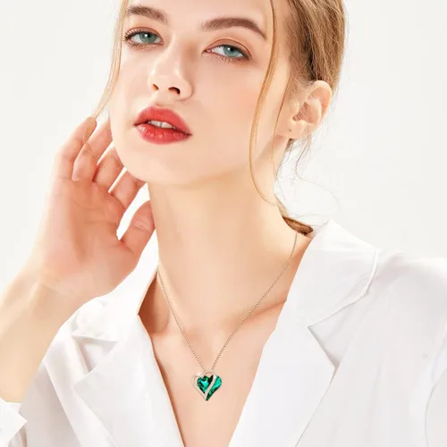 Miniatura 3 de Love Heart Pendant Necklaces for Women Crystals Jewelry Gifts for Women Her Girlfriend Mother's Wife Christmas Birthday Anniversary Valentines Day