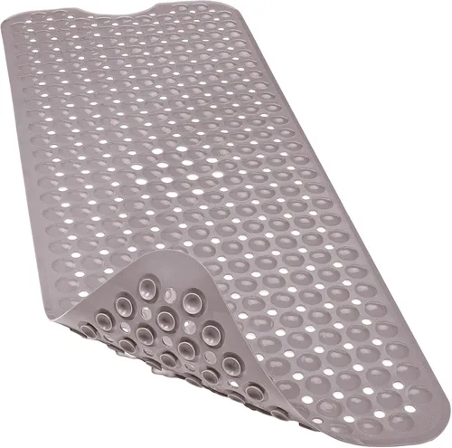Miniatura 18 de Alfombrillas para bañera y ducha, 40x16 pulgadas extra grandes, antideslizantes, suaves, para bañera con ventosas y agujeros de drenaje