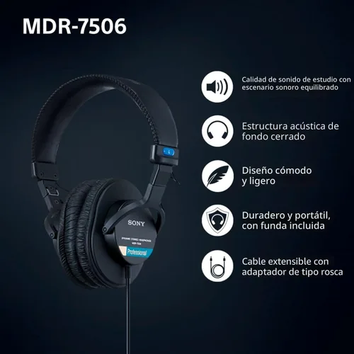 Miniatura 4 de Sony MDR7506 Auriculares profesionales de diafragma grande