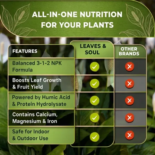 Miniatura 4 de Fertilizante líquido profesional para plantas de lirio de la paz 3-1-2 concentrado para plantas y flores Mezcla multiusos y suministros