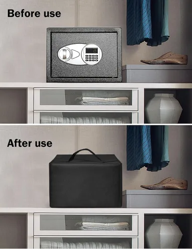Miniatura 5 de Funda protectora para caja de seguridad, resistente al polvo, a la humedad y a los arañazos, de nailon para objetos de valor, compatible con caja