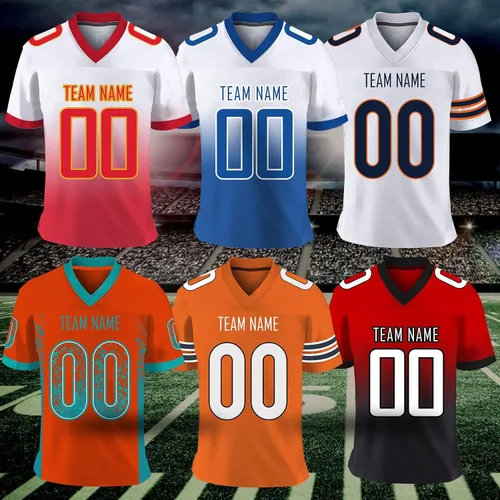 Miniatura 6 de Camiseta de fútbol personalizada con nombre y número del equipo, uniforme deportivo personalizable para jóvenes, hombres y mujeres, regalo
