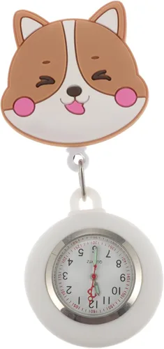 NOLITOY 2 pcs Nurse Pocket Watch Hanging Nurse Watch Pocket Watches for Men Animal Nurse Watch Nurse Watches for Women Clip Nurse Watch Vet tech fob