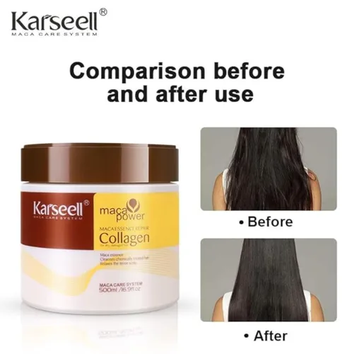 Miniatura 5 de Reparación profunda acondicionador aceite de argán colágeno mascarilla para el cabello Esencia para el cabello con colágeno seco dañado para todo