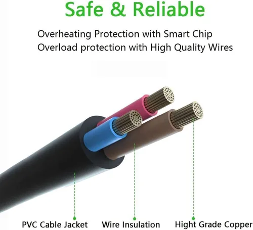 Miniatura 4 de Cable de alimentación compatible con olla a presión eléctrica de olla instantánea, olla arrocera, olla rápida de energía, microondas, máquina