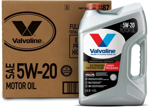 Miniatura 43 de Valvoline - Aceite de motor de mezcla sintética SAE 10W-40 de alto millaje, con MaxLife Technology, 5 cuartos de galón