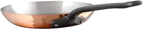 Mauviel M'Heritage M150CI - Sartén de acero inoxidable y cobre pulido de 0.069 pulgadas con asas de hierro fundido, 7.87 pulgadas, fabricada en