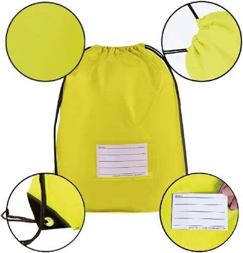 Miniatura 50 de CODOBON Paquete de 20 bolsas con cordón, mochila de cuerda de dibujo a granel, bolsa de bricolaje para gimnasio, deportes, bolsa para mujeres
