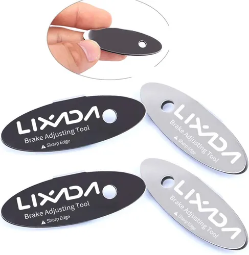 Miniatura 11 de Lixada Pastillas de freno de disco de 1/2/4 piezas Herramienta de ajuste de pastillas de bicicleta Asistente de montaje Pastillas de freno de disco