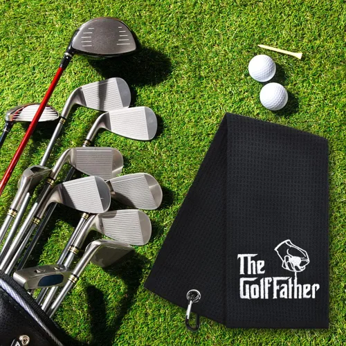 Miniatura 4 de Hafhue The GolfFather - Divertida toalla de golf, regalos de golf para hombres y mujeres, accesorios de golfista para hombre o mujer, regalos