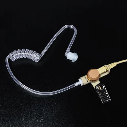 Miniatura 8 de HYS Vigilancia de 0.138 in solo escucha con tubo acústico, auriculares de tubo acústico de 1 cable para conector de audio de 0.138 in, solo recibe
