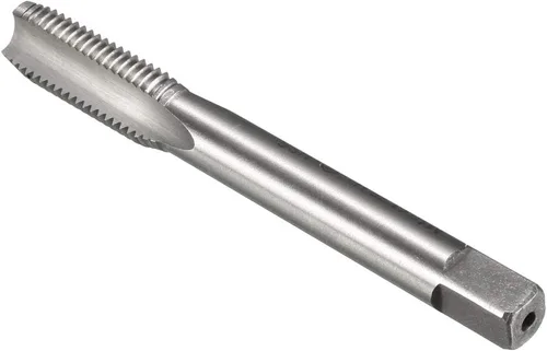 Miniatura 3 de uxcell Métrico Macho de máquina M10 x 0.049 in H2 de acero de alta velocidad 3 flautas rectas roscado roscado reparación de maquinista herramienta