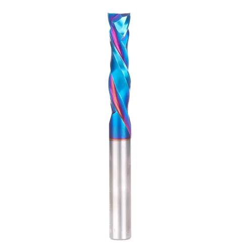 Miniatura 20 de Amana Tool Spektra Extreme Tool Life - Broca de router espiral de compresión CNC de carburo sólido, 46010-K, 3/8 D x 1-1/8 CH x 3/8 vástago x 3