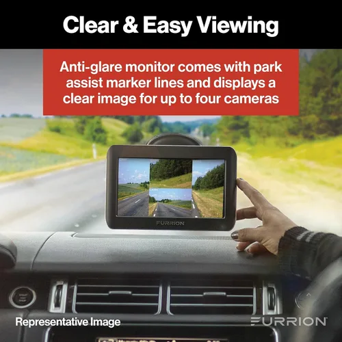 Miniatura 4 de Furrion Vision S - Sistema de cámara inalámbrica de respaldo para RV con monitor de 5 pulgadas, 1 trasero, visión nocturna infrarroja, visión gran