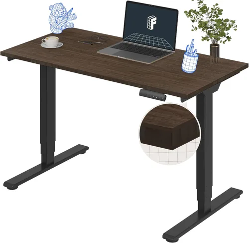 Miniatura 25 de FlexiSpot E6 Bamboo - Escritorio eléctrico de pie de 3 etapas con motor dual de 48 x 24 pulgadas, soporta 220 libras, altura ajustable con ajustes