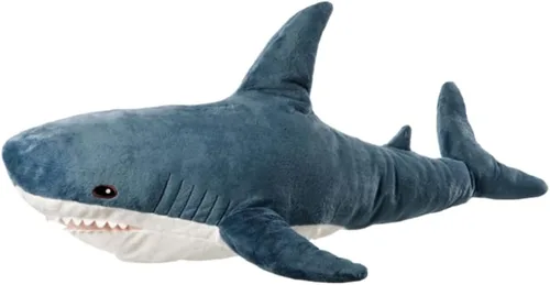 Miniatura 2 de Almohada de peluche de tiburón gigante, almohada suave de tiburón para decoración de sofá de habitación de niños y niñas, regalo de cumpleaños