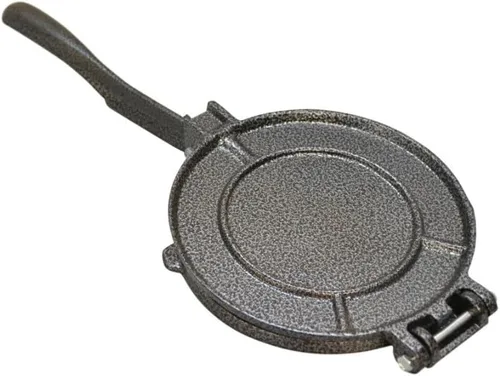 Miniatura 6 de Soro Essentials - Prensa de tortilla de hierro fundido de 7.5 pulgadas, color gris- Máquina de tortillas manual resistente con mango cómodo Prensa