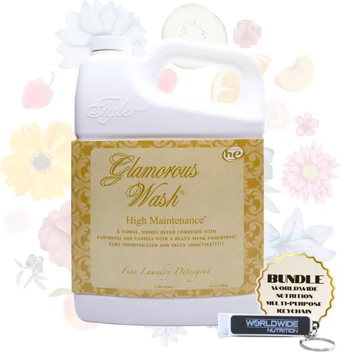 Miniatura 11 de Worldwide Nutrition Paquete Compatible con Tyler Glamorous Wash Diva Detergente Líquido para la Ropa - Lavable a Mano y a Máquina Detergente