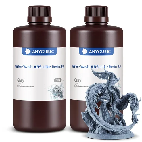 Miniatura 21 de ANYCUBIC Resina lavable con agua ABS-Like 3.0, resina para impresora 3D, alta dureza y alta precisión, fácil de procesar posteriormente, bajo olor