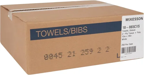 Miniatura 6 de McKesson Toallas desechables [Paquete de 500] para baberos dentales, uñas, tatuajes, dentistas y médicos, 13 x 18 pulgadas, tejido de 3 capas