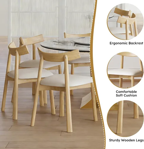 Miniatura 5 de Juego de mesa de comedor redonda de 9 piezas, moderna mesa de cocina de piedra sinterizada de 59 pulgadas con plato giratorio redondo de 31.5