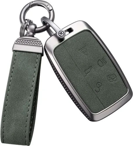 Miniatura 13 de YO&YOYE Compatible con llavero Land Rover Funda con llavero de cuero para Range Rover Evoque Sport Velar Land Rover Discovery Jaguar F-Pace F-Type