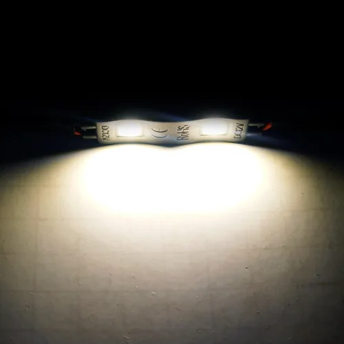 Miniatura 3 de POD SMD 2 LED 5730 Módulo gran angular impermeable 12V borde tira de gabinete/iluminación automotriz (paquete de 4) (blanco cálido)
