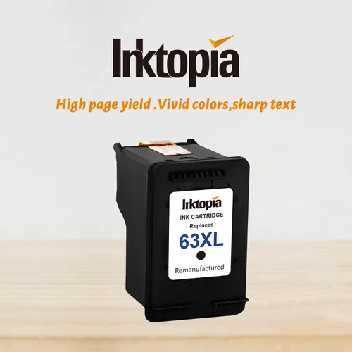 Miniatura 7 de Inktopia Cartucho de tinta remanufacturado de repuesto para HP 63 XL 63XL, uso con impresora HP OfficeJet 5255 5258 3830 3831 3832 Envy 4512 4516