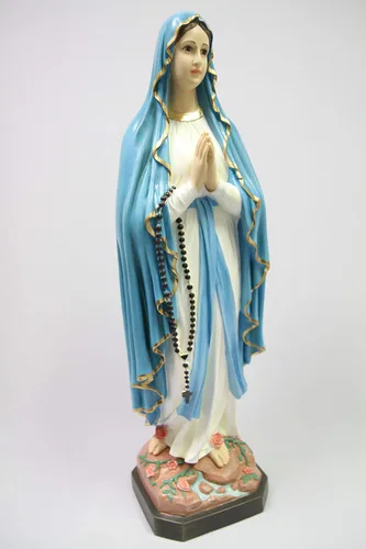 Miniatura 8 de Vittoria Collection Estatua de Virgen María de 32 pulgadas de Nuestra Señora de Lourdes hecha en Italia para interiores y exteriores