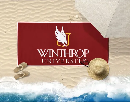 Miniatura 3 de Winthrop University - Toalla de playa redonda (60 pulgadas) o rectangular (30 x 60 pulgadas), toalla de piscina grande súper absorbente, sin arena